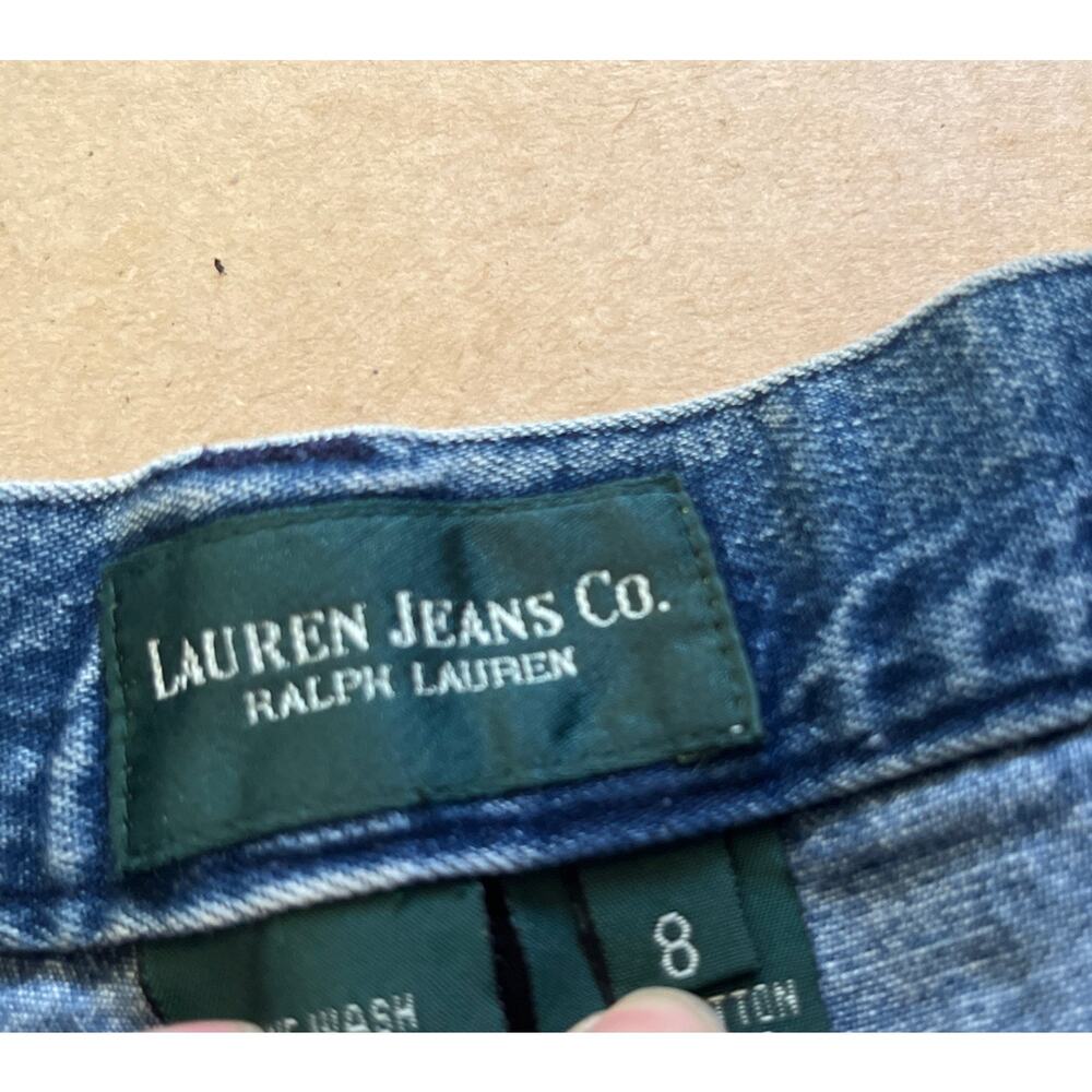 VTG Ralph Lauren Jeans Co Denim Pencil Midi Maxi Skirt 8 Hong Kong Cotton - Picture 2 of 9